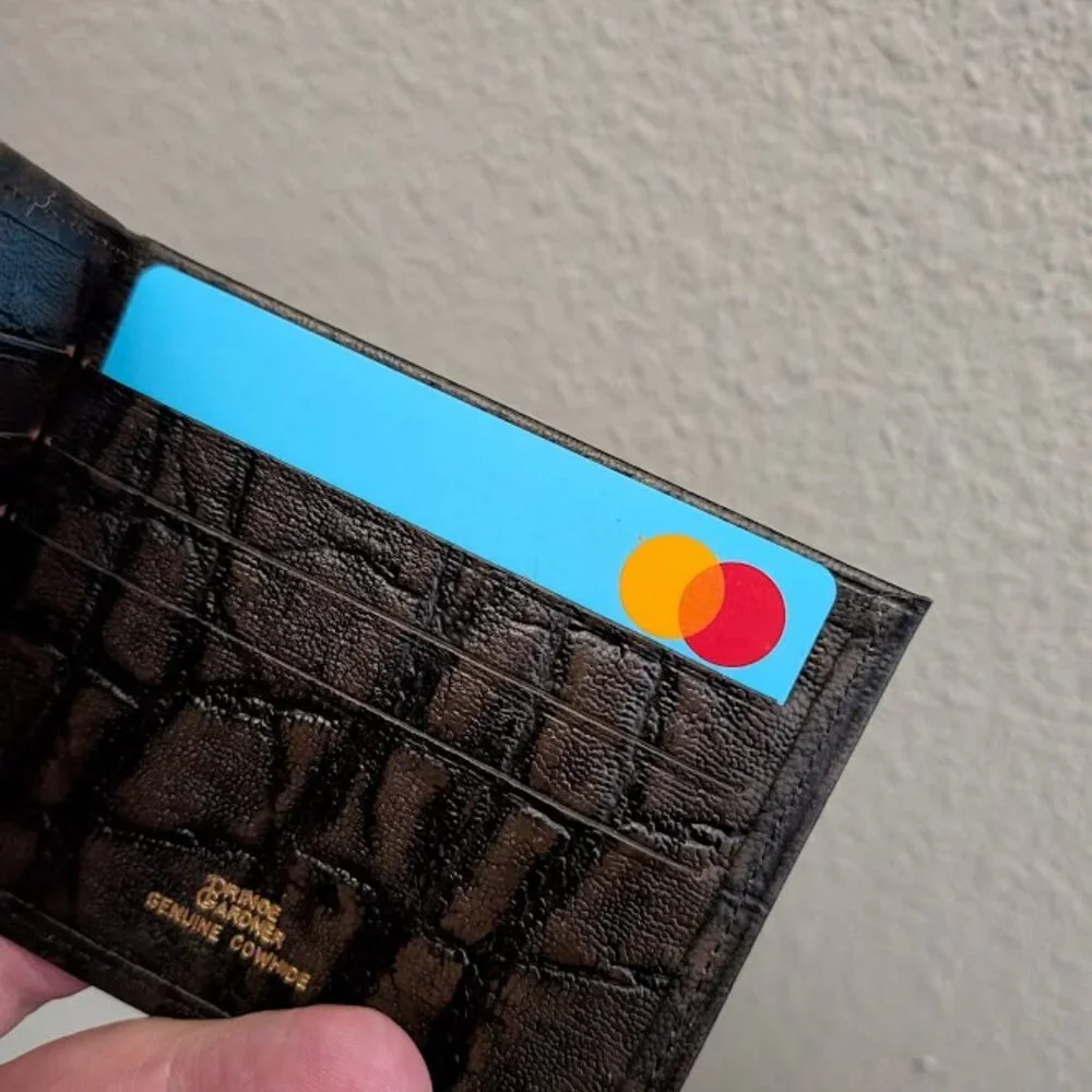 NOS Prince Gardner Z-Fold Leather Wallet 
